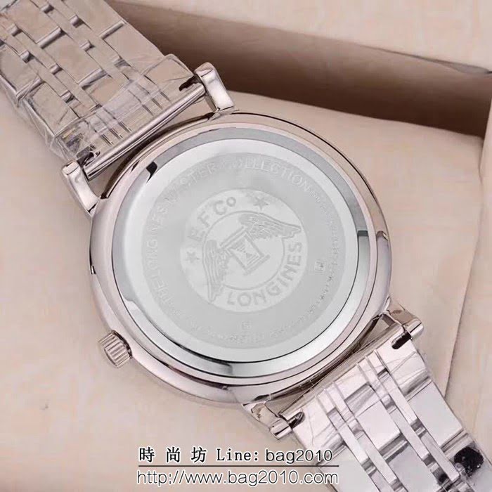 LONGINES浪琴 精鋼表殼 石英機芯 情侶對表 WSS0351